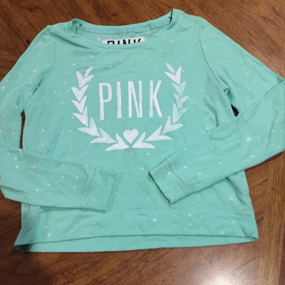 PINK Victoria's Secret Tops - 🎊🎊🎊 PINK VS teal long sleeve